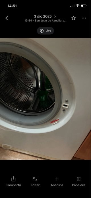 Lavadora Blanca AA 6 KG