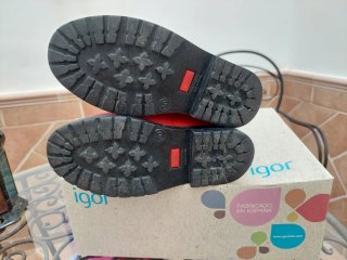Botas de agua Igor rojas niña