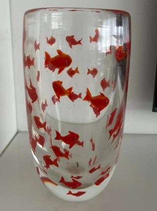 Vaso vintage in vetro Murano