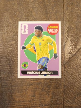 Cromo Extra Panini Mundial Vinícius Jr.