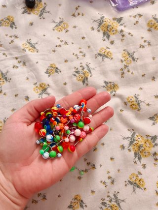 Anillos para ombligo multicolor