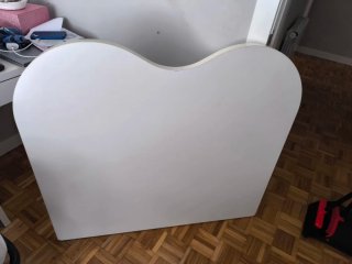 Cabecero de madera blanco Ancho 105 Alto 95'5