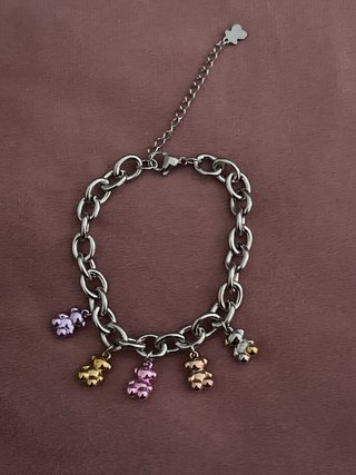 Pulsera osos acero inoxidable