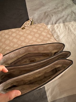 Bolso Guess Mujer Beige y Dorado