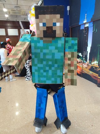 Disfraz Minecraft Steve XXL Hecho a Mano