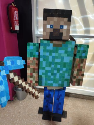 Disfraz Minecraft Steve XXL Hecho a Mano