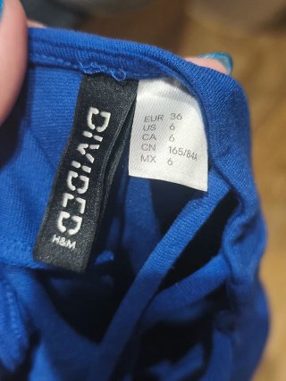 Vestido azul eléctrico tirantes