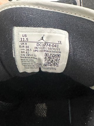 Nike Jordan 1 Low 44 Bianco Blu Nero