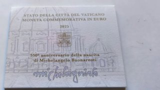 Moneda 2€ Vaticano 2025 Michelangelo