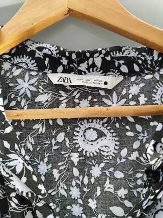 Vestido largo estampado Zara Talla L