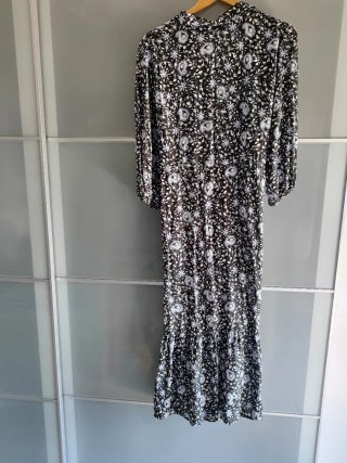 Vestido largo estampado Zara Talla L