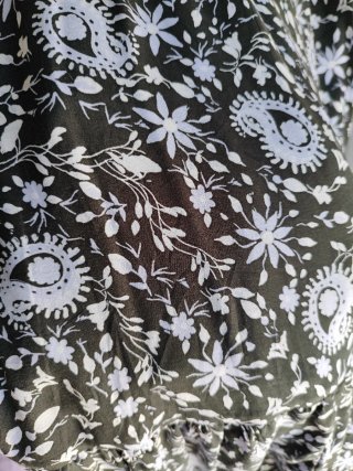 Vestido largo estampado Zara Talla L