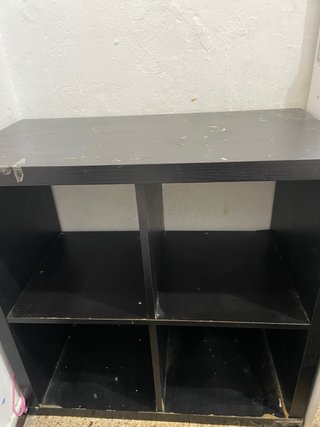 Estantería Negra 4 Compartimentos