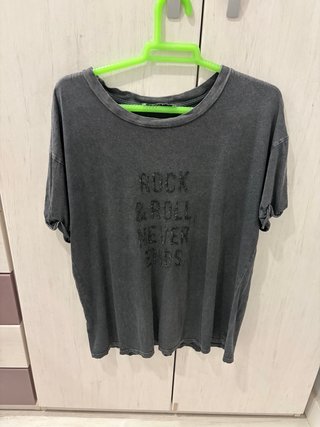 Camiseta Violeta by Mango Gris