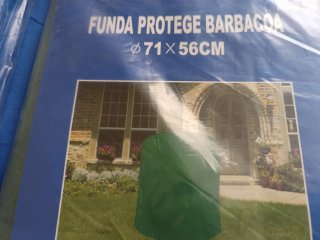 Funda protectora barbacoa Ø71x56cm y lona 2,50x1,5