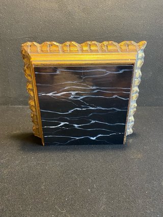 Peana madera para imagen religiosa virgen o niño