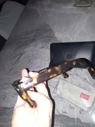 Occhiali da sole Ray-Ban Tortora Lenti Blu