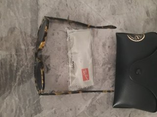Occhiali da sole Ray-Ban Tortora Lenti Blu