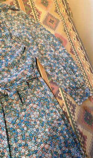 Bata larga floral T/S-M