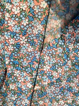 Bata larga floral T/S-M