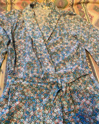 Bata larga floral T/S-M