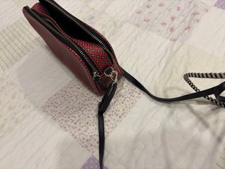 Bolso Adolfo Dominguez Rojo y Negro