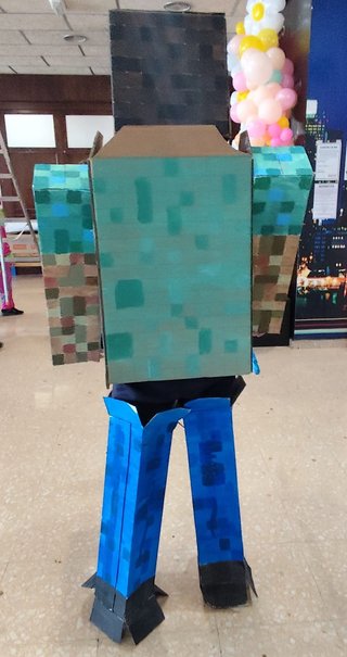 Disfraz Minecraft Steve XXL Hecho a Mano