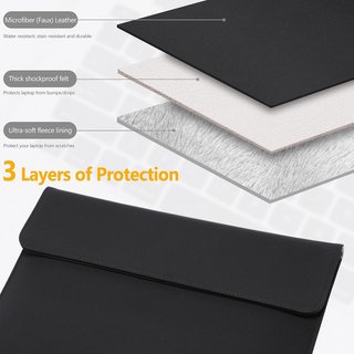 Funda portátil cuero microfibra protección MacBook