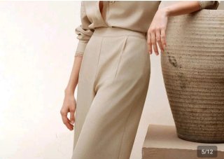 Pantaloni beige taglia S