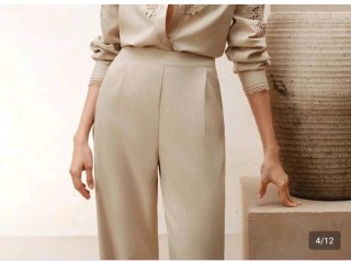 Pantaloni beige taglia S