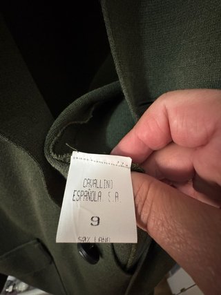 Chaqueta Dustin punto solapa caballero verde