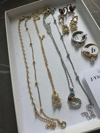 Set gioielli acciaio inox oro e argento