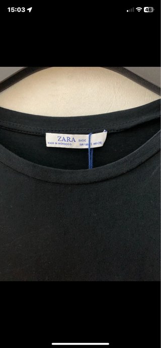Vestito Zara nero con stampa M