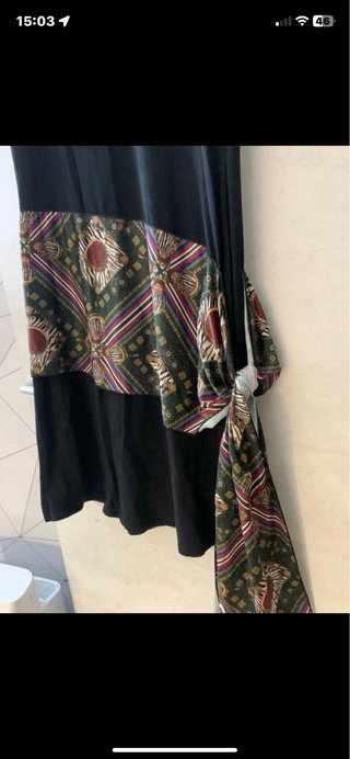 Vestito Zara nero con stampa M
