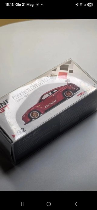 Mini GT Pandem Nissan GT-R Lava Red