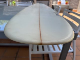 Tabla surf + funda + quillas + invento