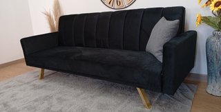 Sofá Cama ·Bogota·, Negro, Cómodo. ¡OFERTA!