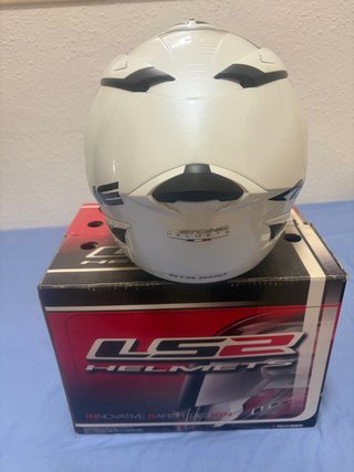 Casco LS2 HELMETS GTB 600 blaco y negro talla xl