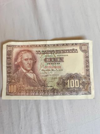 Réplica Billete 100 Pesetas 1948 - Fco. Bayeu