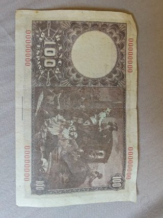 Réplica Billete 100 Pesetas 1948 - Fco. Bayeu