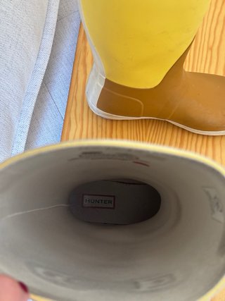 Botas de agua Hunter amarillas
