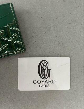 Portacarte Goyard Saint-Honoré Verde