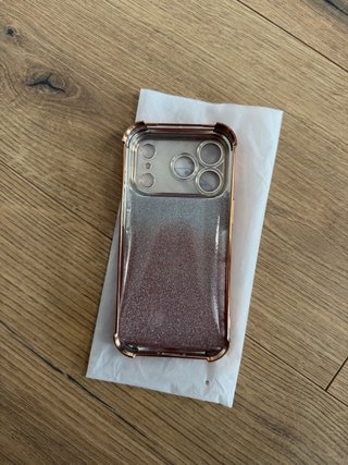 Funda iPhone 14 Pro Rose Gold con espejo