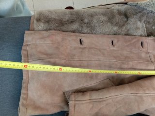Cappotto marrone con pelliccia sintetica