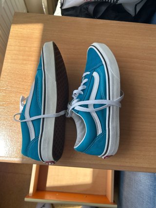 Vans Old Skool Azul Turquesa Casi Nuevas