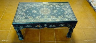 Mesa de salón Marroquí, taburetes,y mesa de centro