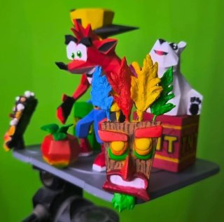Diorama Crash Bandicoot Personaggi