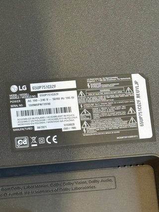 TV LG UHD 65 pulgadas + Barra Sonido sony htc 390