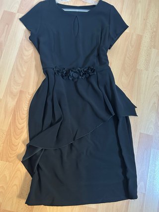 Vestido Negro Alta Costura XL