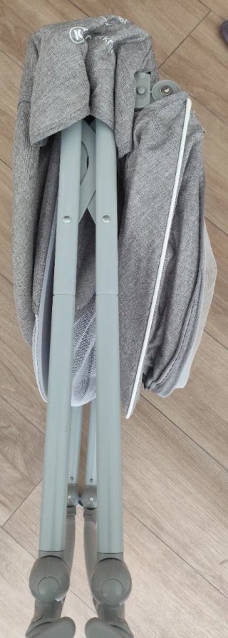 Mini cuna viaje portátil gris para bebé